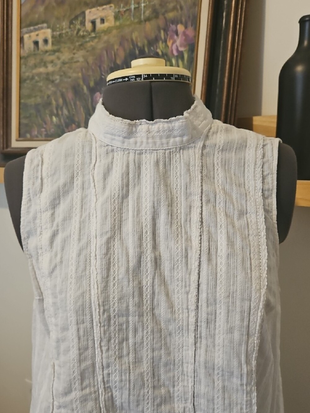 Modcloth White Sleeveless Top - Picture 2 of 6